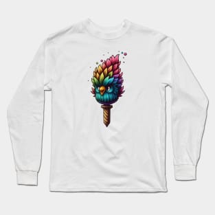 Rainbow feather pen Long Sleeve T-Shirt